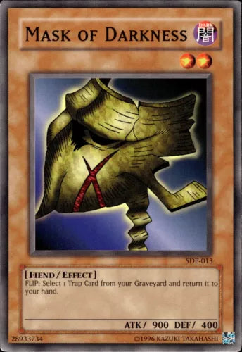 Mask of Darkness - SDP-013 - Common - Unlimited Edition - YuGiOh LP