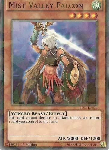 Mist Valley Falcon - BP03-EN074 - Shatterfoil - 1st Edition - YuGiOh