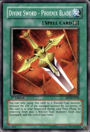 Divine Sword - Phoenix Blade - SD5-EN018 - Common - 1st Edition - YuGiOh LP