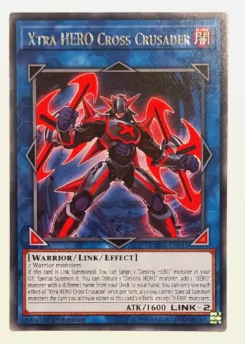 Xtra HERO Cross Crusader - DANE-EN045 - Rare - 1st Edition - YuGiOh