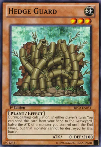 Hedge Guard - BP02-EN081 - Common - 1st Edition - YuGiOh
