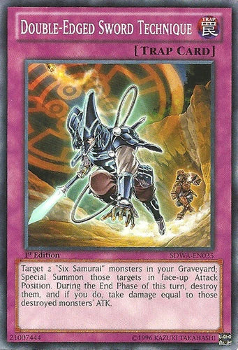 Double-Edged Sword Technique - SDWA-EN035 - Common - 1st Edition - YuGiOh