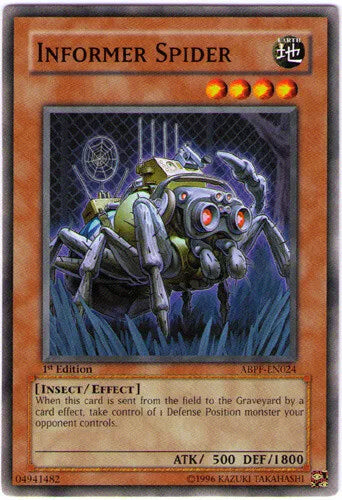 Informer Spider - ABPF-EN024 - Common - Unlimited Edition - YuGiOh