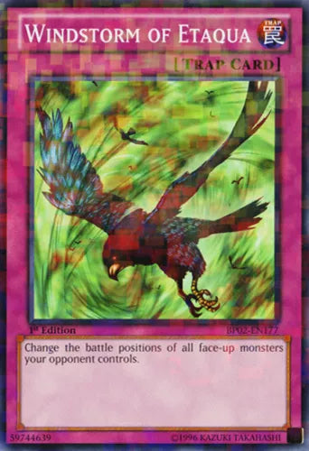 Windstorm of Etaqua - BP02-EN177 - Mosaic Rare - 1st Edition - YuGiOh