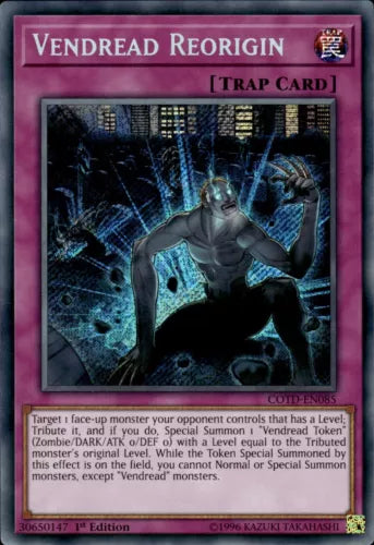 Vendread Reorigin - COTD-EN085 - Secret Rare - 1st Edition - YuGiOh
