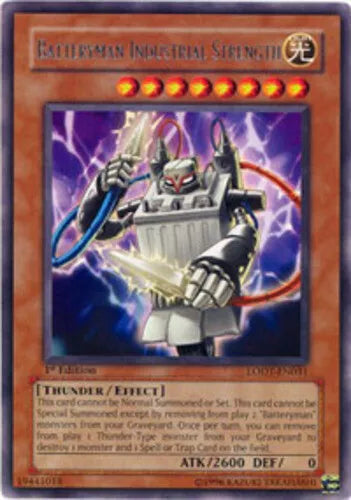 Batteryman Industrial Strength - LODT-EN031 - Rare - Unlimited Edition - YuGiOh