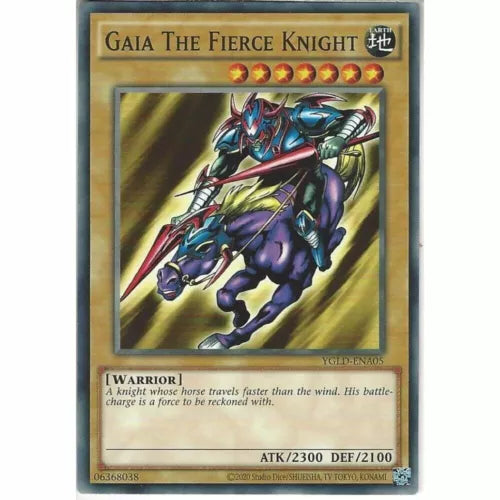 Gaia The Fierce Knight - YGLD-ENA05 - Common - 1st Edition - YuGiOh