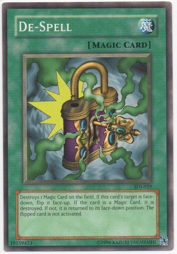 De-Spell - SDJ-029 - Common - Unlimited Edition - YuGiOh LP