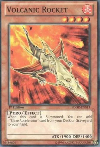 Volcanic Rocket - SDOK-EN013 - Common - 1st Edition - YuGiOh