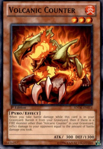 Volcanic Counter - SDOK-EN014 - Common - 1st Edition - YuGiOh