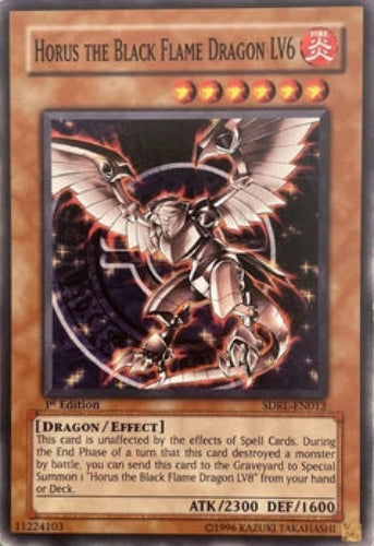 Horus the Black Flame Dragon LV6 - SDRL-EN012 - Common - 1st Edition - YuGiOh LP