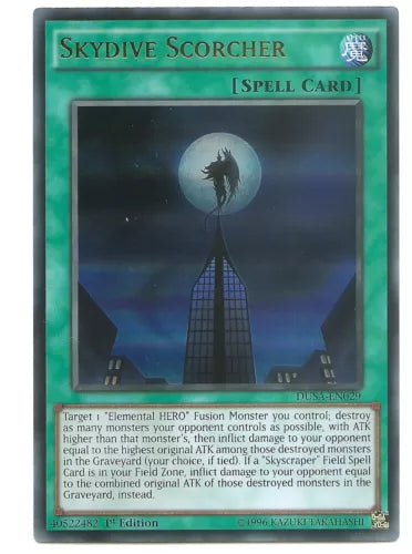 Skydive Scorcher - DUSA-EN029 - Ultra Rare - 1st Edition - YuGiOh