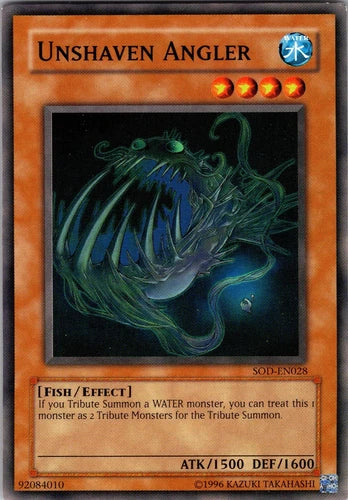 Unshaven Angler - SOD-EN028 - Common - Mixed Editions - YuGiOh LP