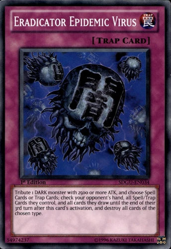 Eradicator Epidemic Virus - SDGU-EN034 - Common - 1st Edition - YuGiOh