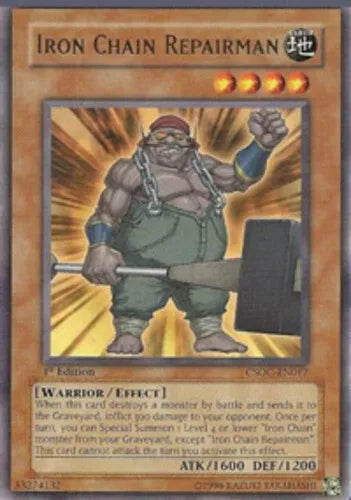 Iron Chain Repairman - CSOC-EN017 - Rare - 1st Edition - YuGiOh