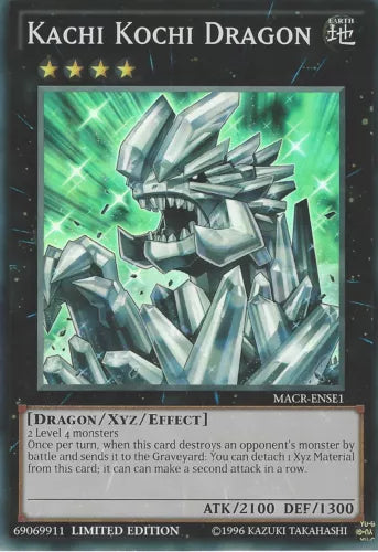 Kachi Kochi Dragon - MACR-ENSE1 - Super Rare - Limited Edition - YuiGiOh