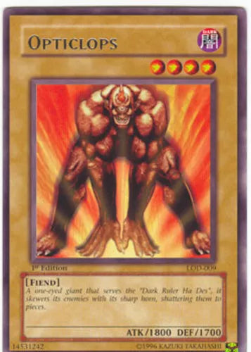 Opticlops - LOD-009 - Rare - 1st Edition - YuGiOh LP