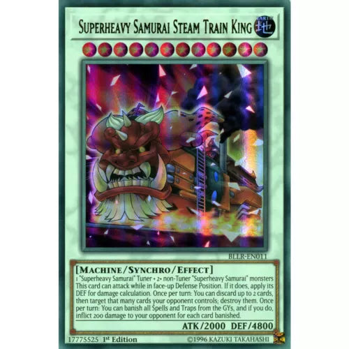 Superheavy Samurai Steam Train King - BLLR-EN011 - Ultra Rare - 1st Edition - Yu