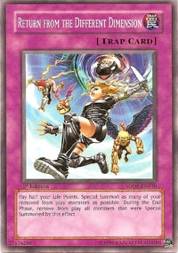 Return from the Different Dimension - SDDE-EN030 - Common - 1st Edition - YuGiOh