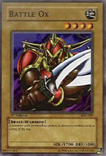 Battle Ox - SDK-005 - Common - Unlimited Edition - YuGiOh LP