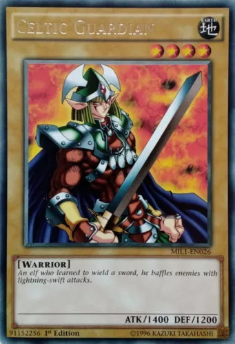 Celtic Guardian - MIL1-EN026 - Rare - 1st Edition - YuGiOh