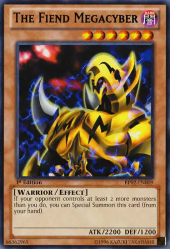 The Fiend Megacyber - BP02-EN009 - Rare - 1st Edition - YuGiOh