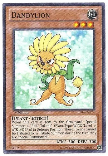 Dandylion - BP02-EN077 - Common - 1st Edition - YuGiOh