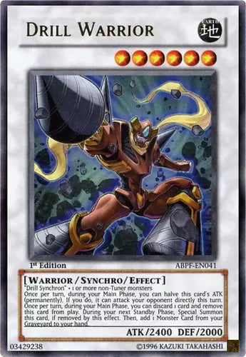 Drill Warrior - ABPF-EN041 - Ultra Rare - 1st Edition - YuGiOh