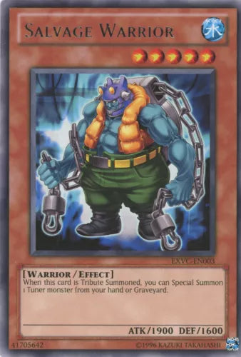 Salvage Warrior - EXVC-EN003 - Rare - Unlimited Edition - YuGiOh