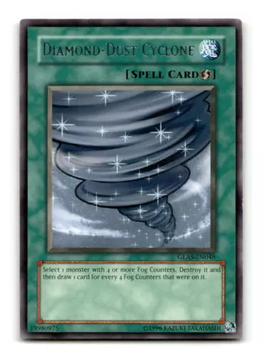 Diamond-Dust Cyclone - GLAS-EN048 - Rare - 1st Edition - YuGiOh