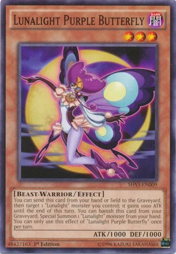 Lunalight Purple Butterfly - SHVI-EN009 - Common - 1st Edition - YuGiOh