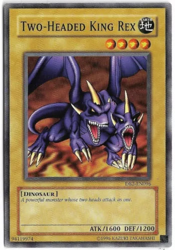 Two-Headed King Rex - DB2-EN096 - Common - Unlimited Edition - YuGiOh