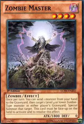 Zombie Master - SDZW-EN016 - Common - 1st Edition - YuGiOh