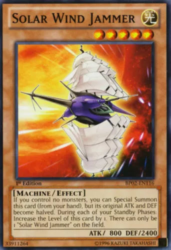 Solar Wind Jammer - BP02-EN116 - Mosaic Rare - 1st Edition - YuGiOh