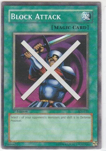 Block Attack - SDJ-031 - Common - Unlimited Edition - YuGiOh LP