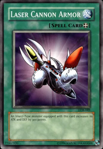 Laser Cannon Armor - LOB-089 - Common - Unlimited Edition - YuGiOh