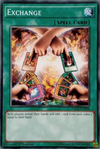 Exchange - YGLD-ENB28 - Common - 1st Edition - YuGiOh