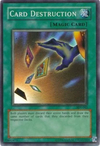 Card Destruction - SDY-042 - Super Rare - Unlimited Edition - YuGiOh LP