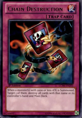 Chain Destruction - LCJW-EN293 - Rare - 1st Edition - YuGiOh