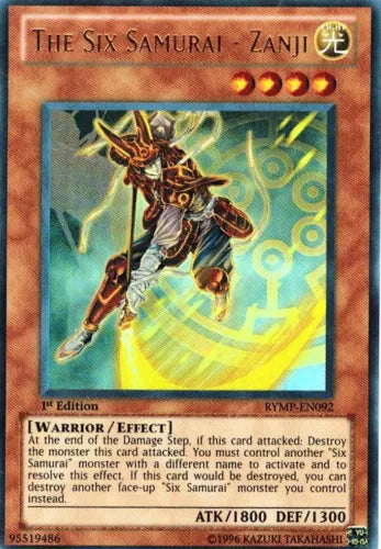 The Six Samurai - Zanji - RYMP-EN092 - Ultra Rare - Unlimited Edition - YuGiOh