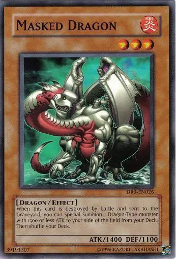 Masked Dragon - DR3-EN026 - Common - Unlimited Edition - YuGiOh