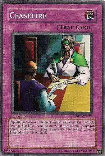 Ceasefire - SD1-EN022 - Common - Mixed Editions - YuGiOh LP