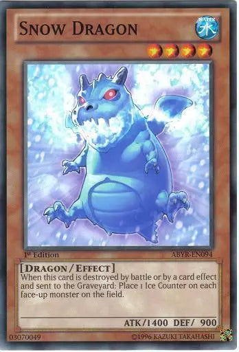 Snow Dragon - ABYR-EN094 - Common - Unlimited Edition - YuGiOh