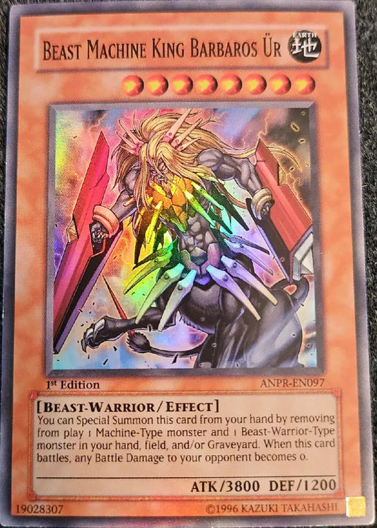 Beast Machine King Barbaros Ur - ANPR-EN097 - Super Rare - 1st Edition - LP